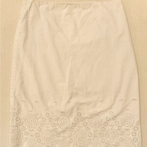Banana Republic Elegant White Skirt